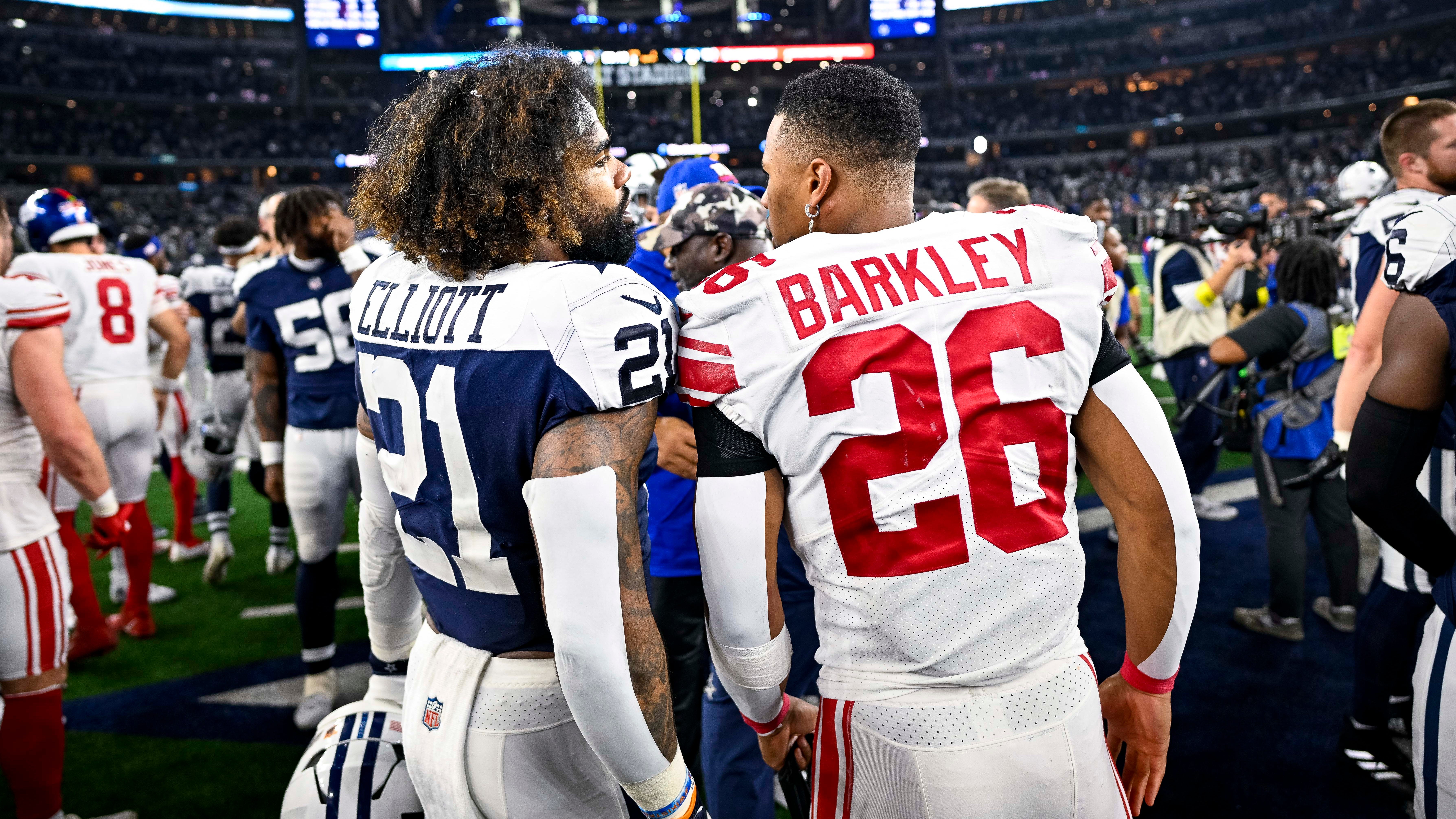 Where was the Giants' running game on Thanksgiving?