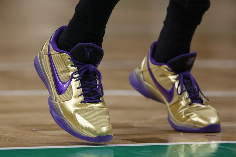 ; The Nike shoes of Boston Celtics guard Jaylen Brown (7) are seen during the second quarter against the Washington Wizards