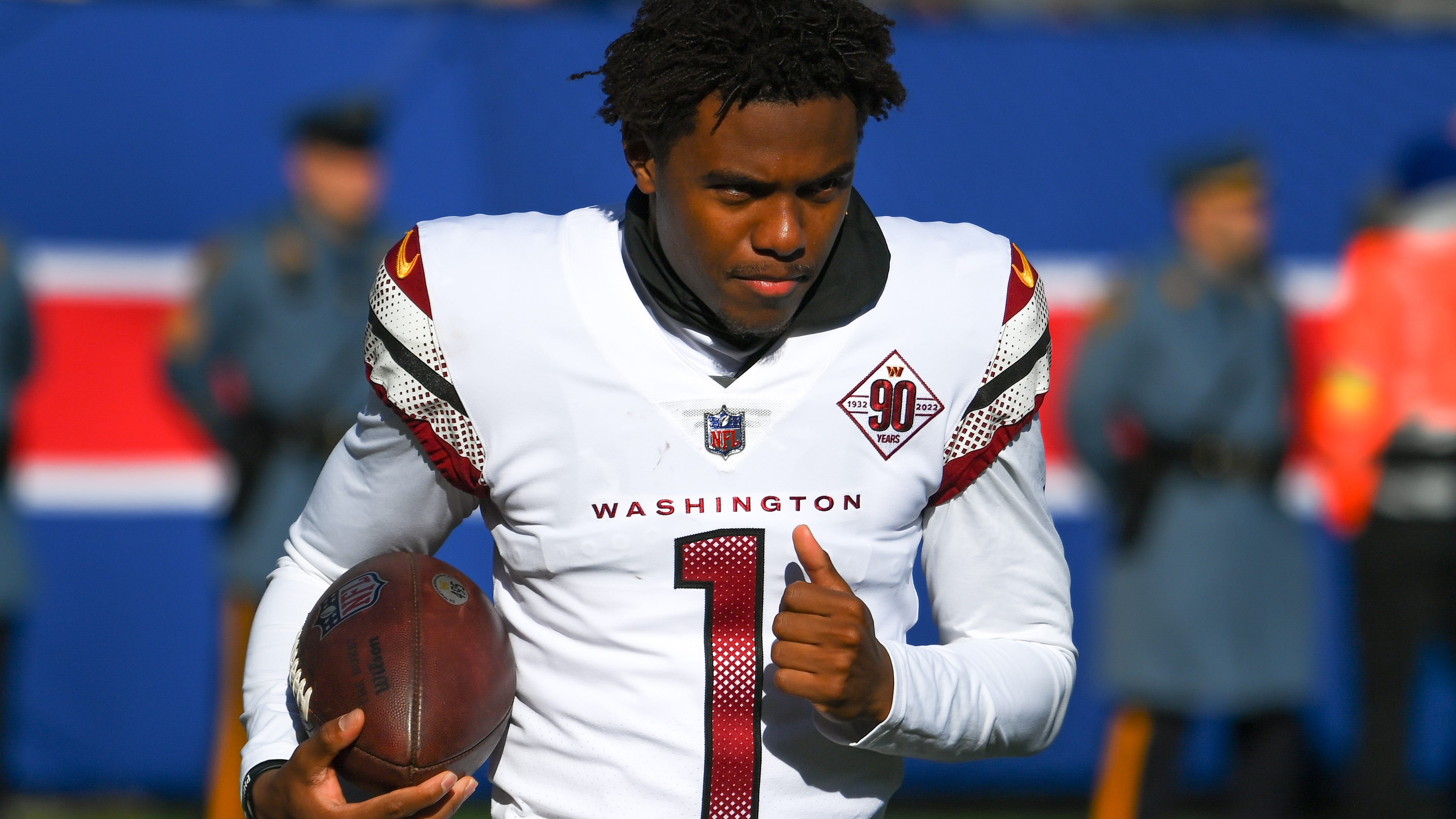 Jahan Dotson on Commanders QB battle: 'I think Sam Howell is going to be our guy'