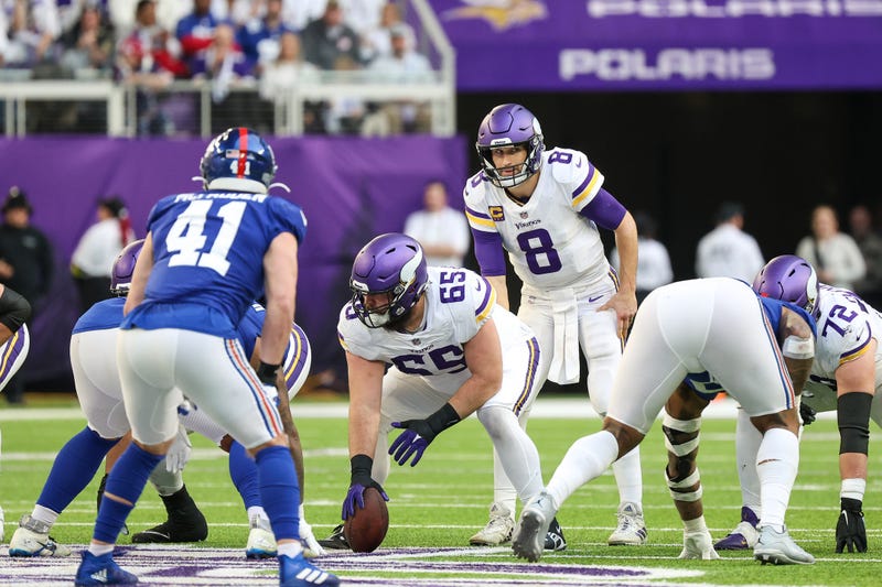 Vikings-Giants, Kirk Cousins, Offensive Line