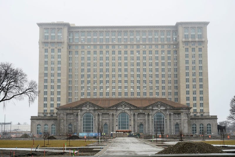 Work continues on the redevelopment of Michigan Central Station in Detroit's Corktown neighborhood on Tuesday, January 3, 2023.