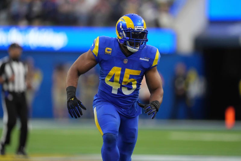 Los Angeles Rams linebacker Bobby Wagner (45) in the second half against the Denver Broncos at SoFi Stadium.