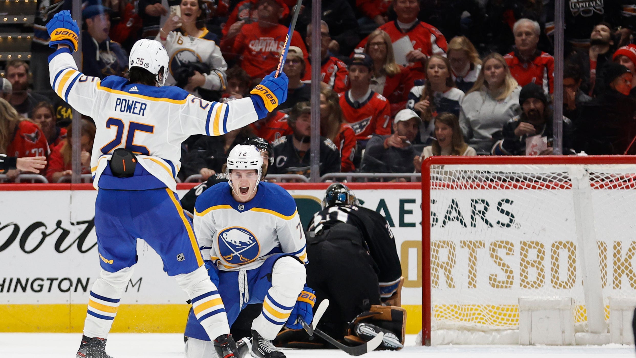 Sabres defeat Washington in overtime thanks to another Tage Thompson hat-trick