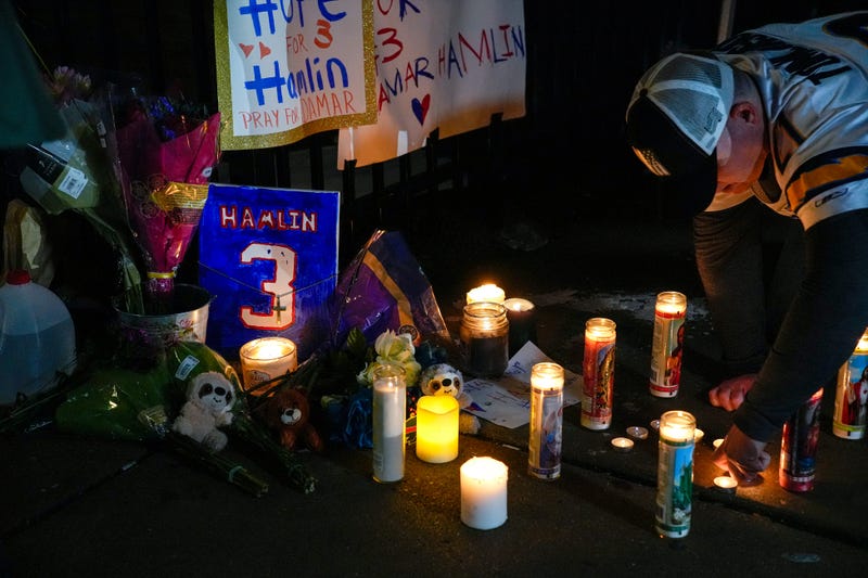 Damar Hamlin candlelight vigil