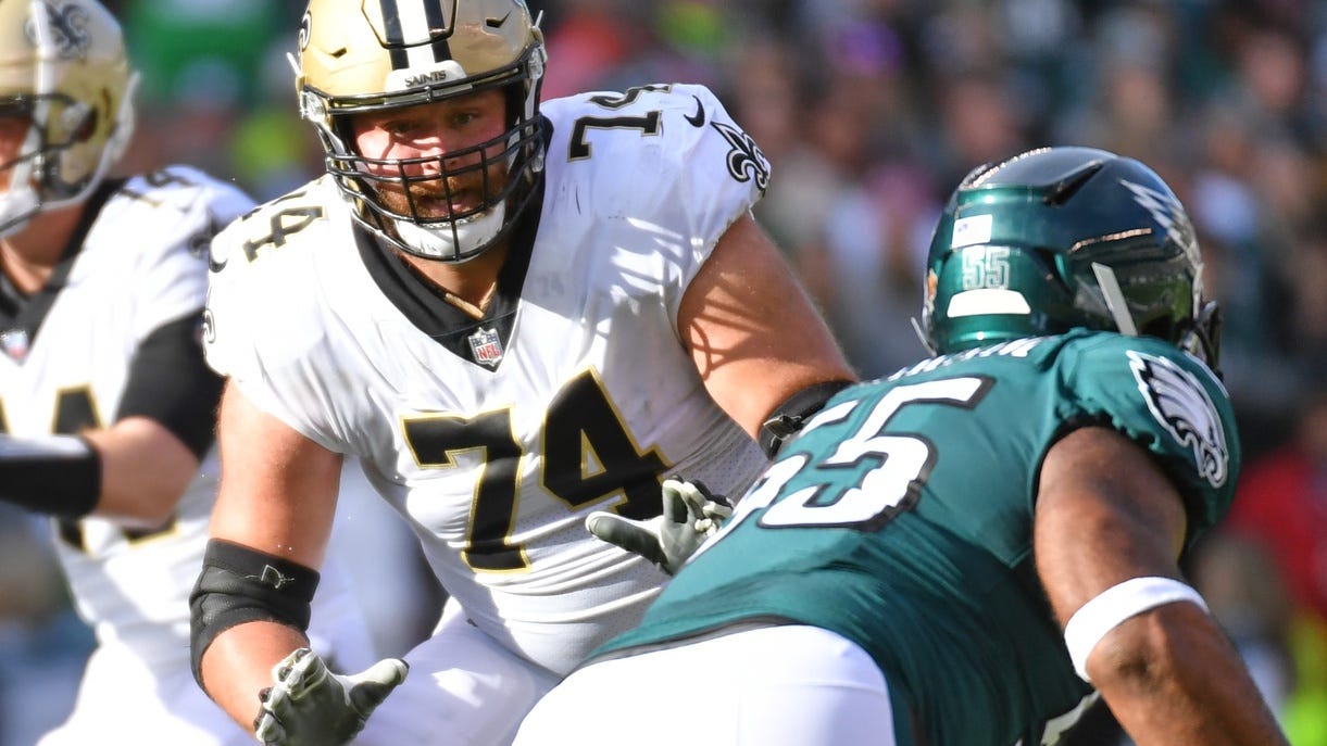 Saints OL James Hurst announces retirement from NFL after 10 seasons