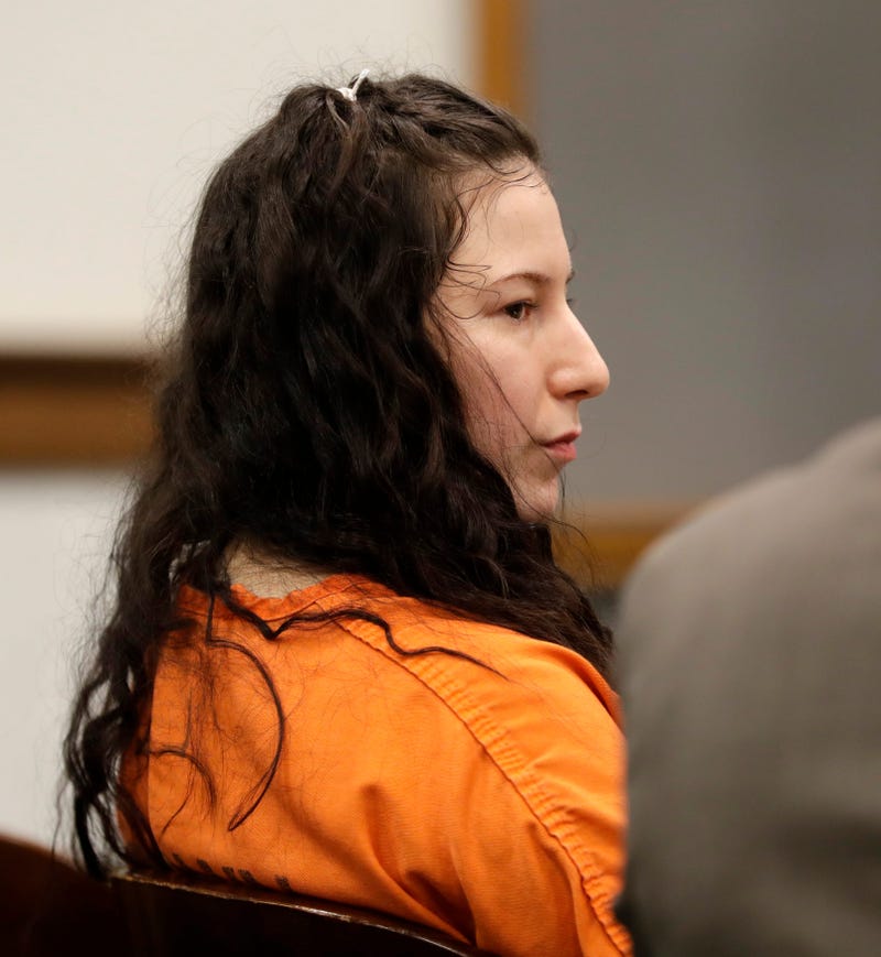 Taylor Schabusiness, who is charged with first-degree intentional homicide, third-degree sexual assault and mutilating a corpse, appears in court for a competency hearing on Jan. 6, 2023, in Green Bay, Wis. Gpg Schabusiness 010623 Sk26
