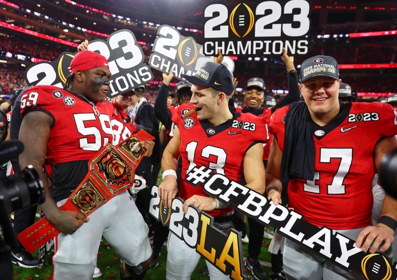Georgia bulldogs after championship win