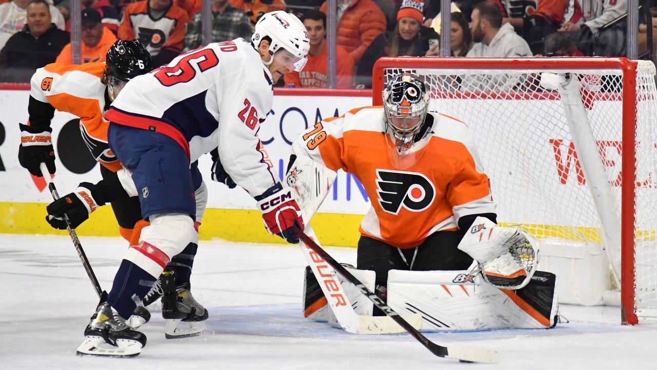 Surging Flyers beat Capitals 5-3 behind Travis Konecny hat trick