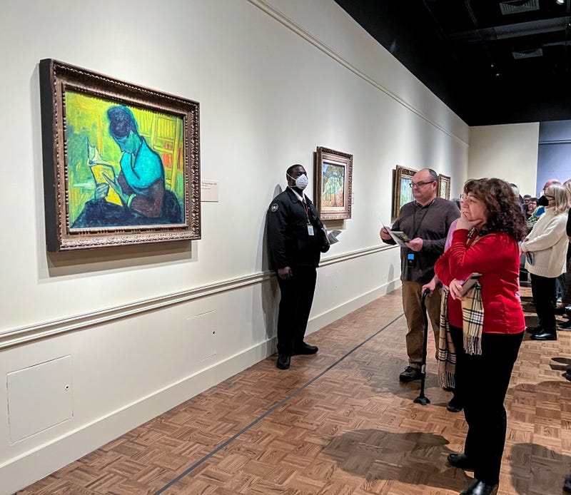 Van Gogh's "The Novel Reader" on display at the DIA