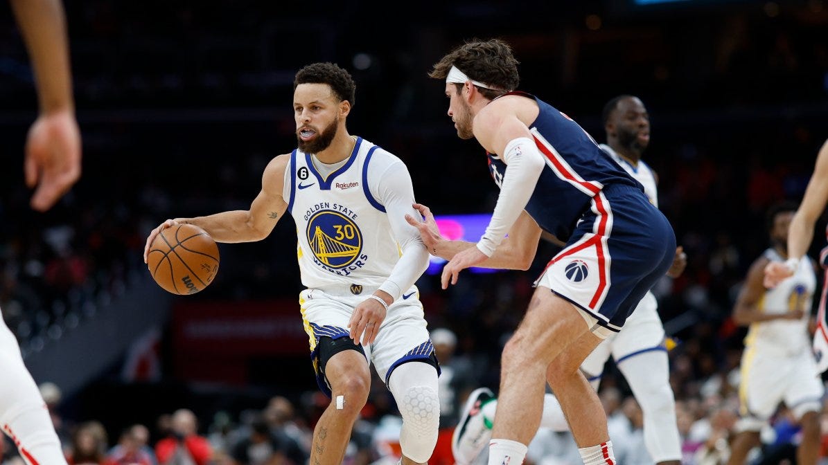 Steph Curry leads Warriors to 127-118 win over Wizards