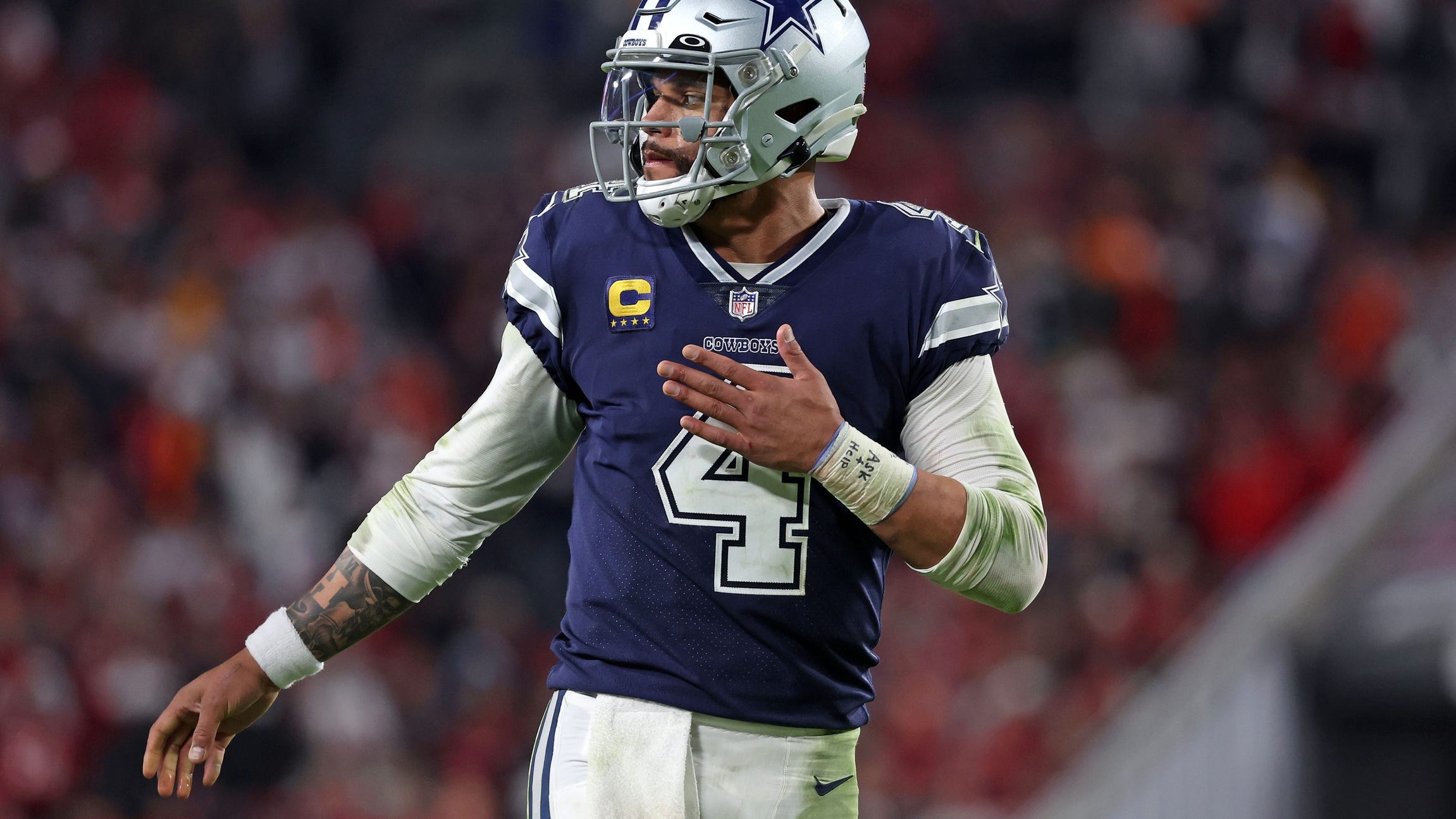 Is Cowboys QB Dak Prescott tired of taking the blame for his interceptions?
