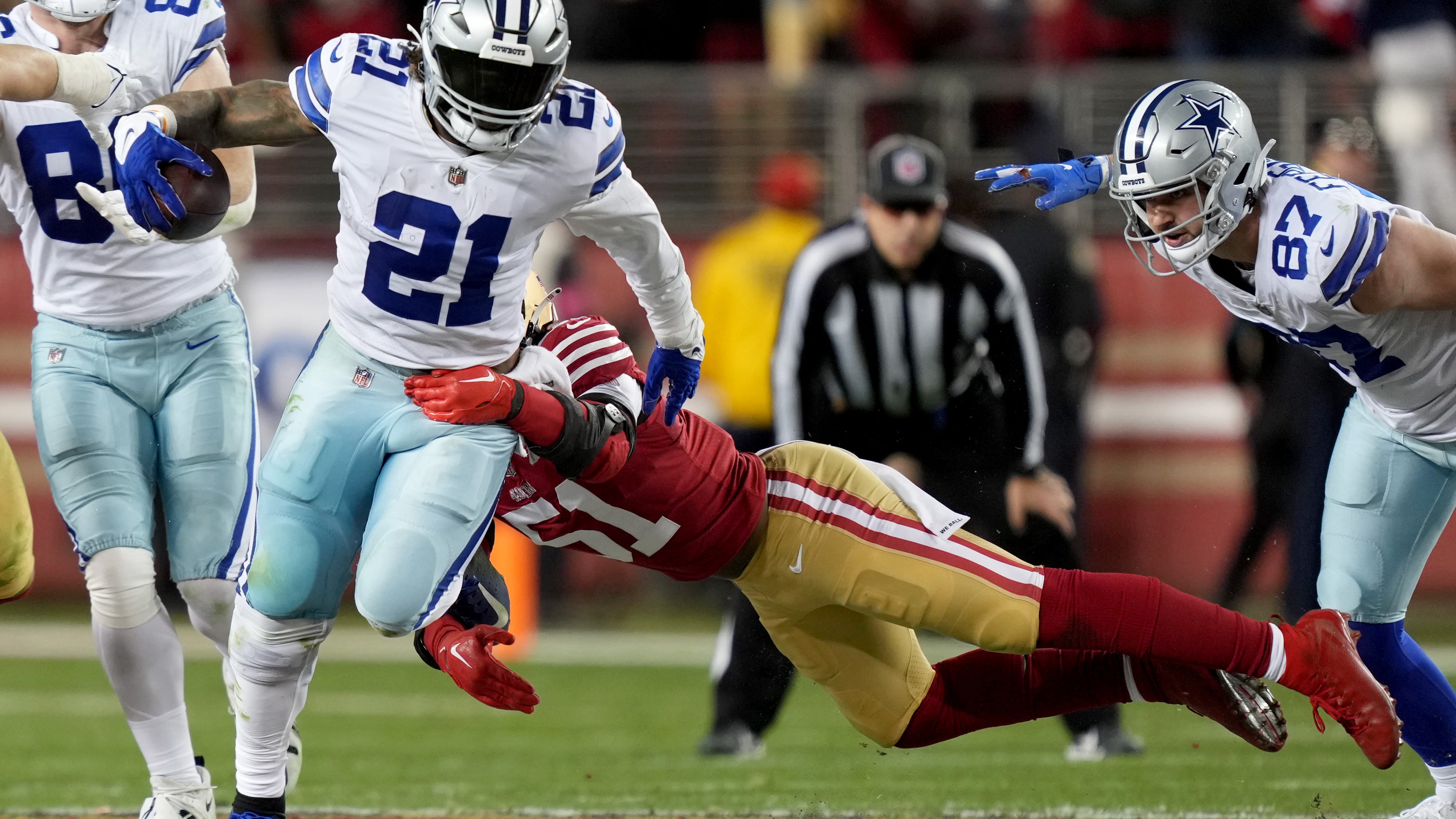 WATCH: Troy Aikman and Dak Prescott comment on 'gut wrenching' Ezekiel Elliott release