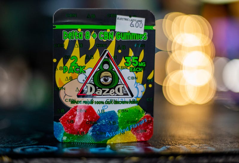A pack of delta-8 gummies