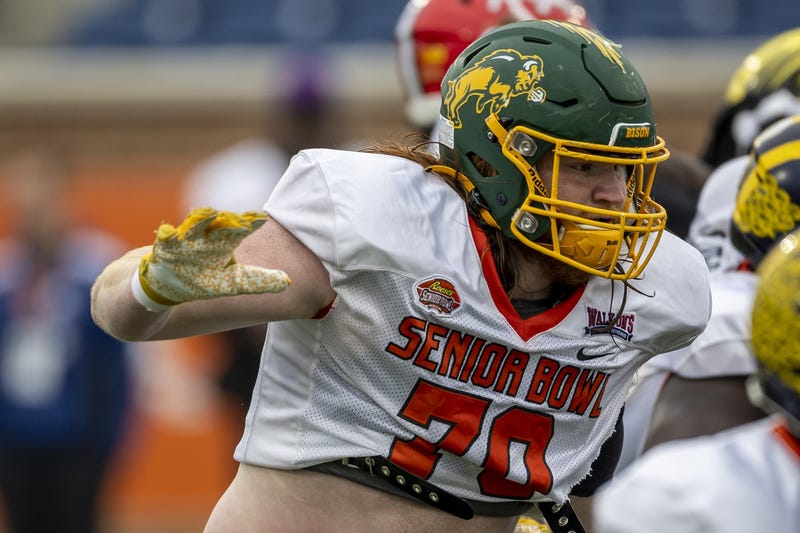 Cody Mauch at the Senior Bowl