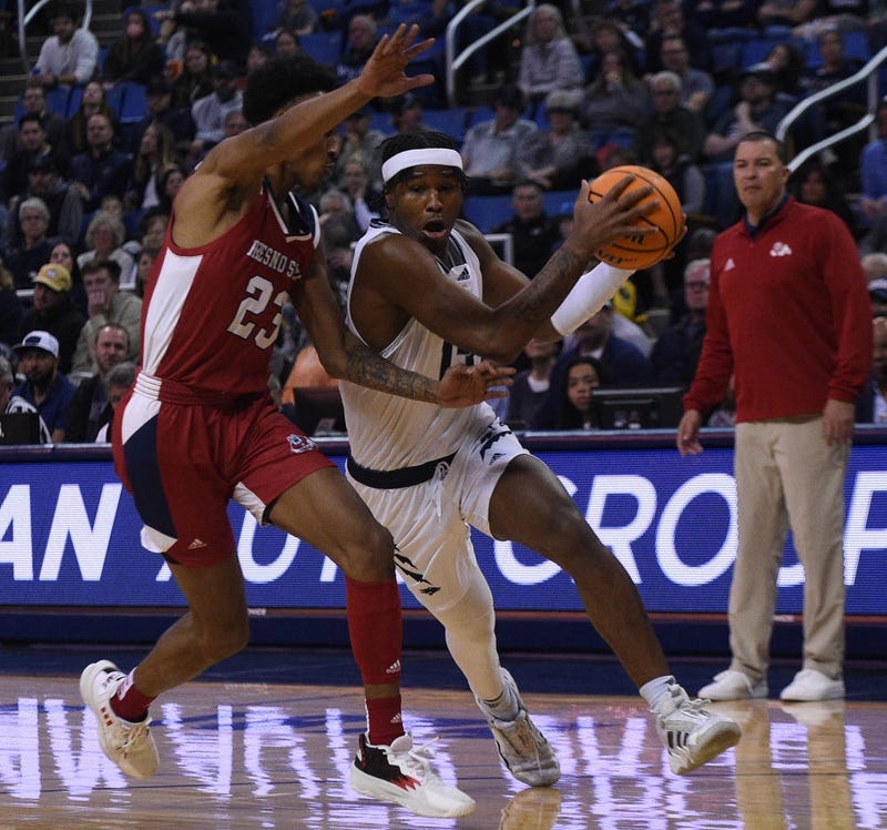 Nevada takes on Fresno State during their basketball game at Lawlor Events Center in Reno on Feb. 10, 2023