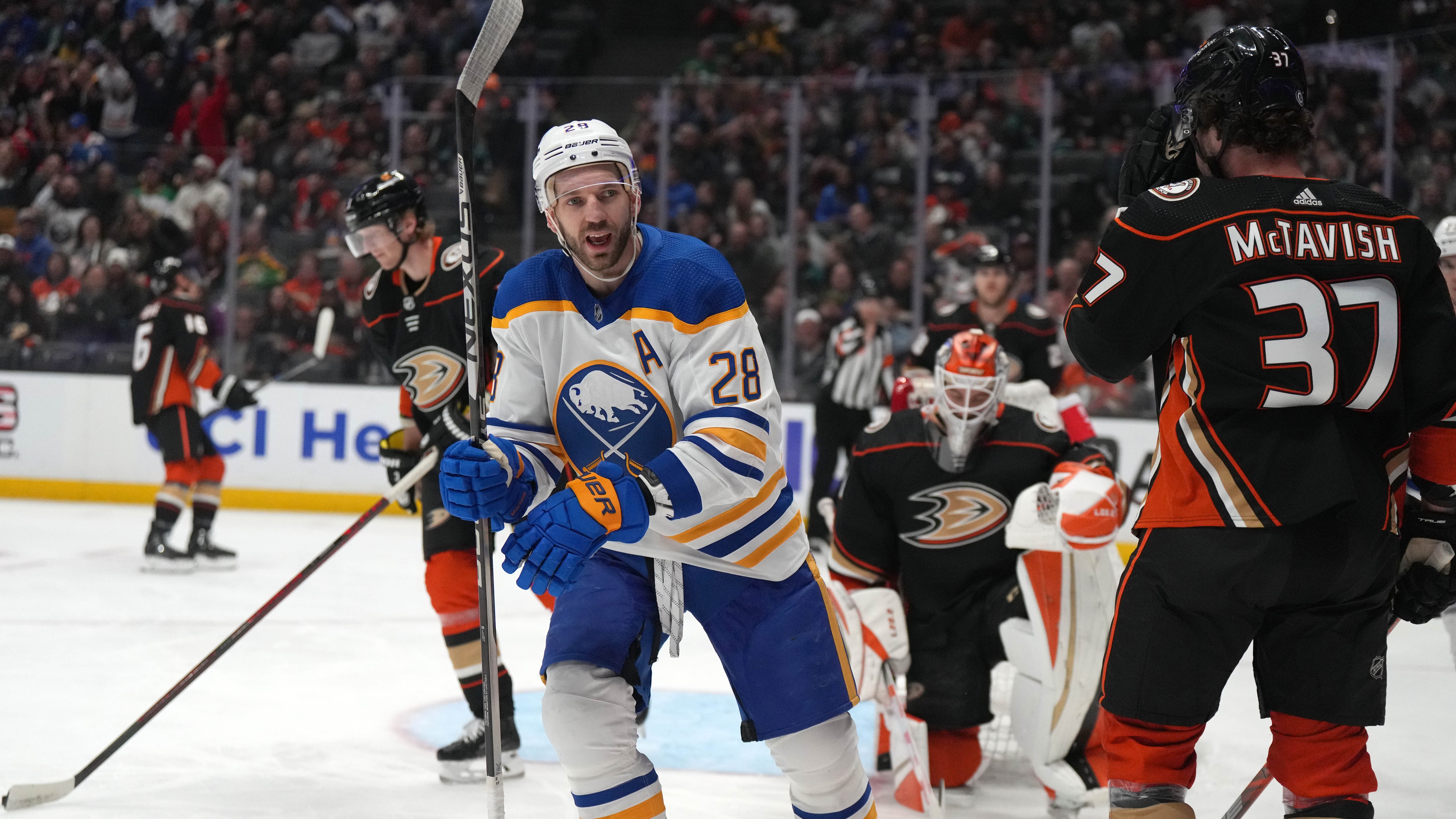 Sabres score seven in win over Anaheim