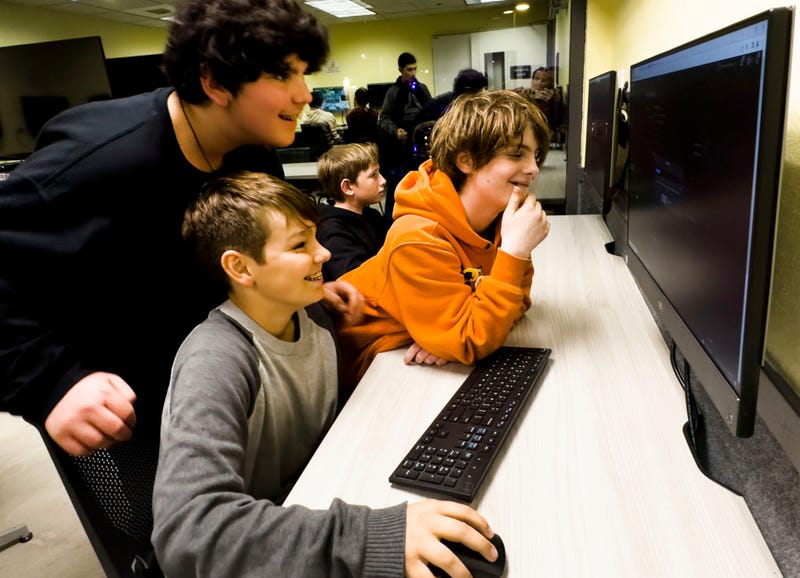 Teens engage with the video game Roblox