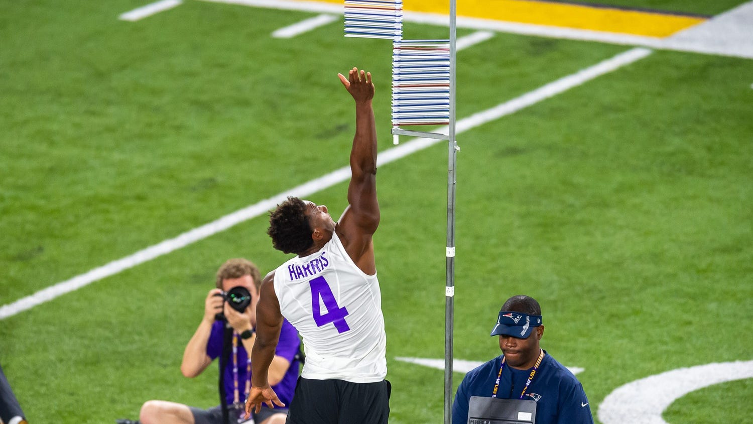 LSU stars show off for scouts – plus Bill Belichick – at Pro Day; see full results
