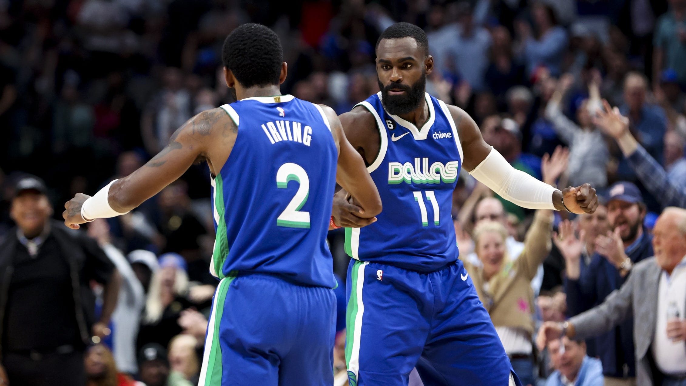 Grant Afseth on Mavs' chemistry, covering Kyrie Irving, play-in chase