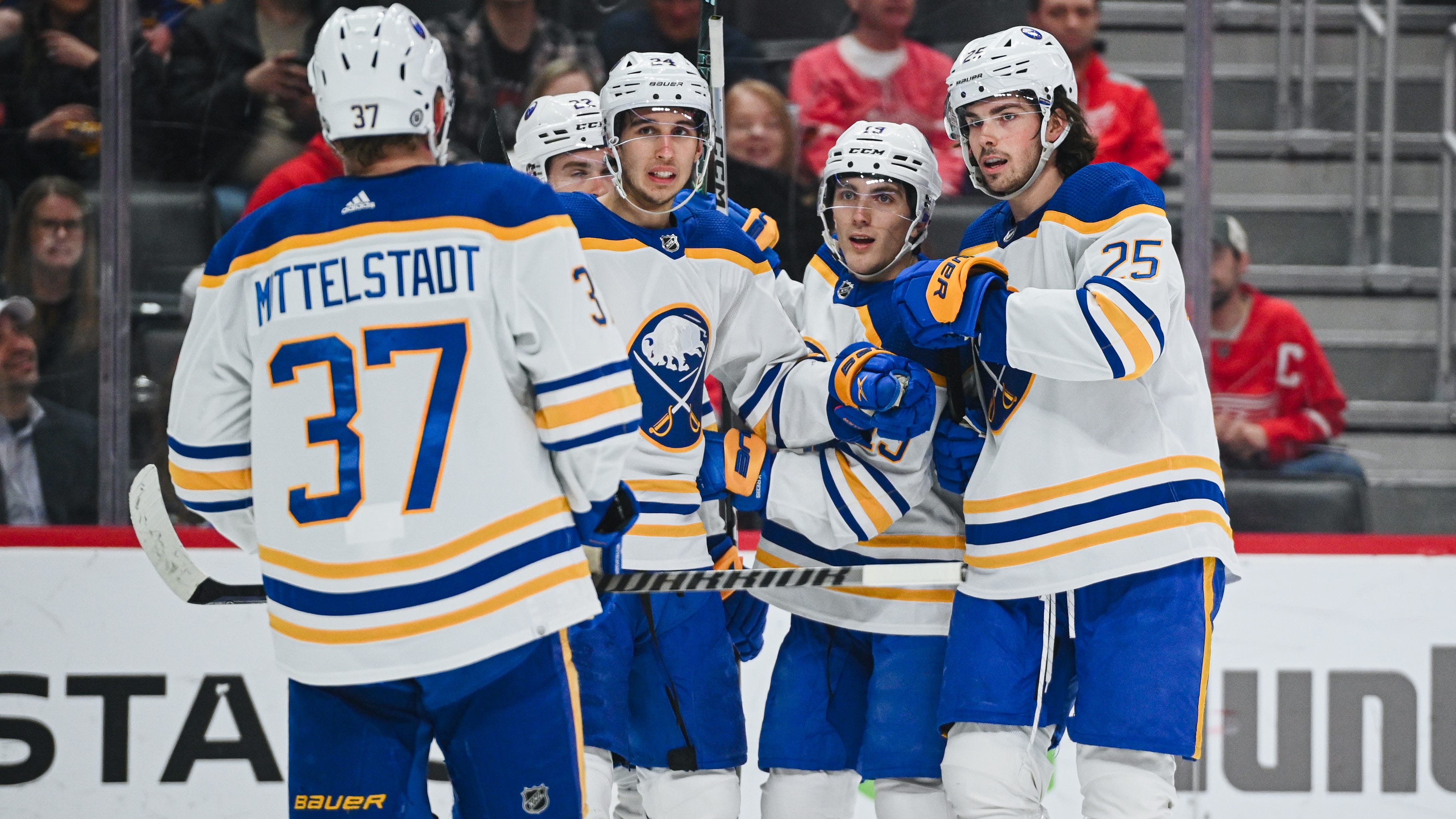 Sabres win wild game over Detroit in shootout