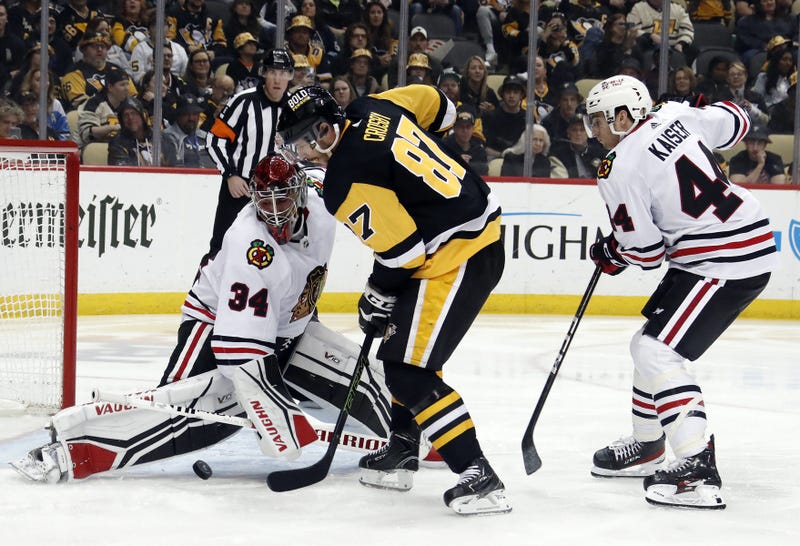 Sidney Crosby stopped by Mrazek