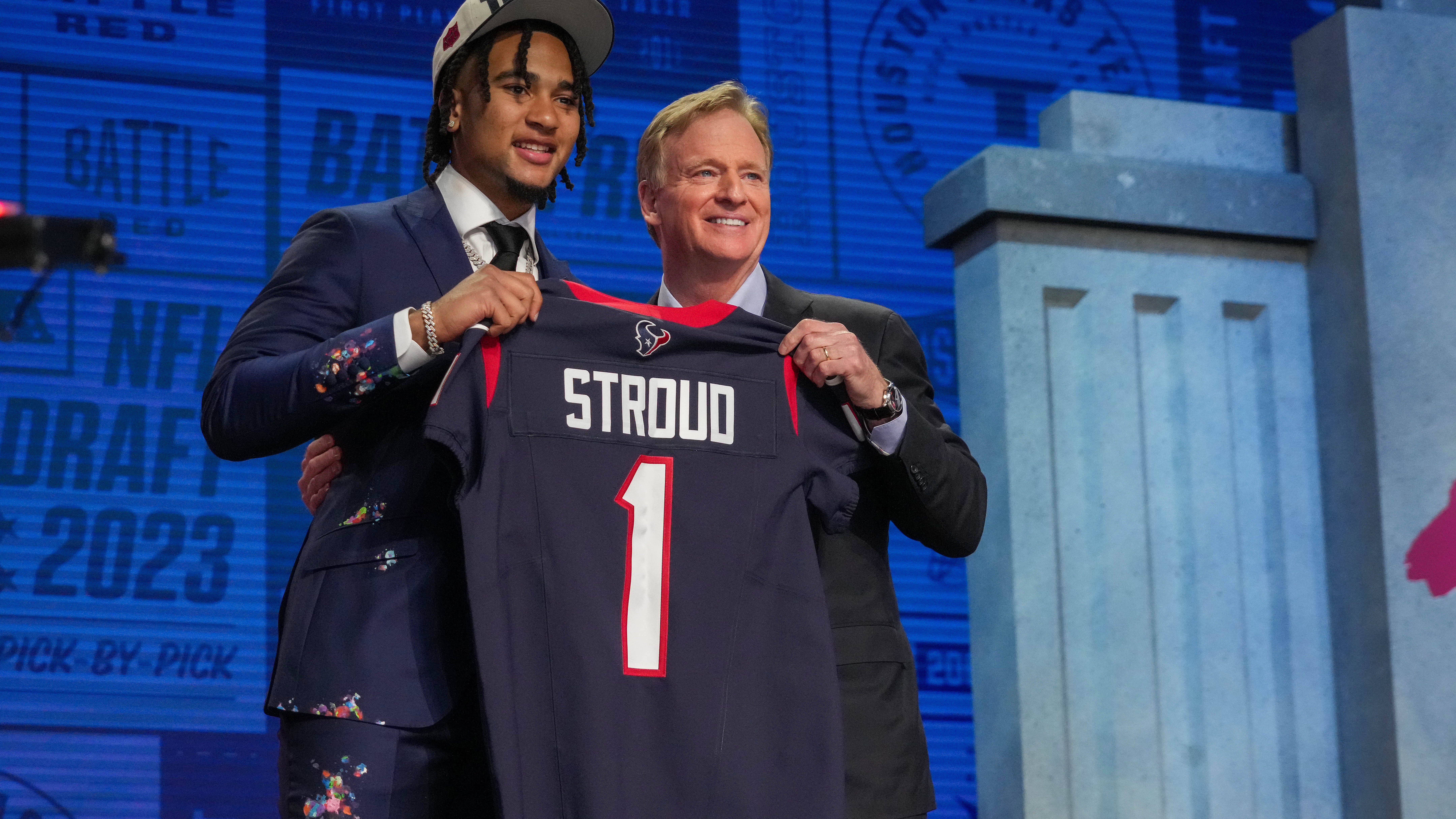 Texans select Stroud second overall, then trade up to select Anderson Jr. third overall