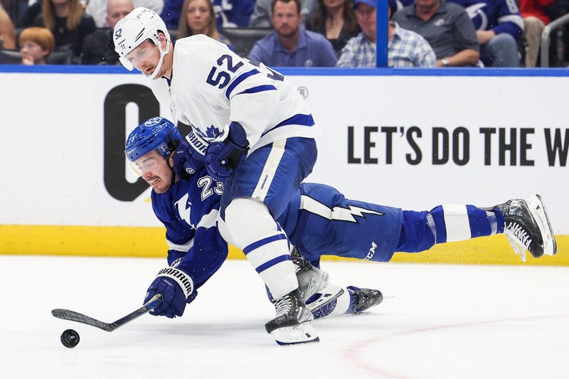 Noel Acciari hit on Tampa Bay