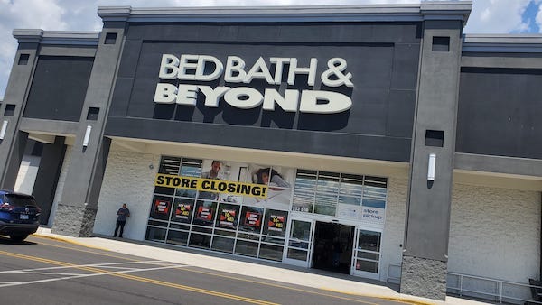 Bed, Bath & Beyond will soon close all of its stores. A closing sale has already started at its Wilmington location