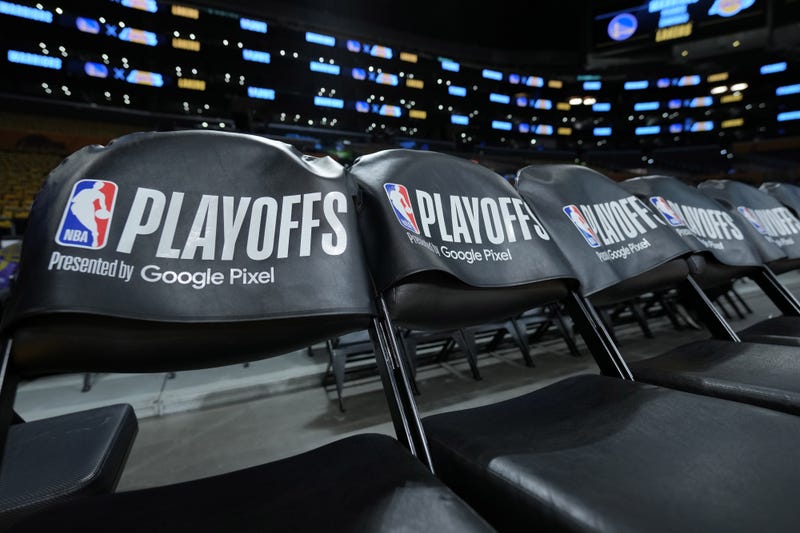 The NBA Playoffs presented by Google Pixel logo
