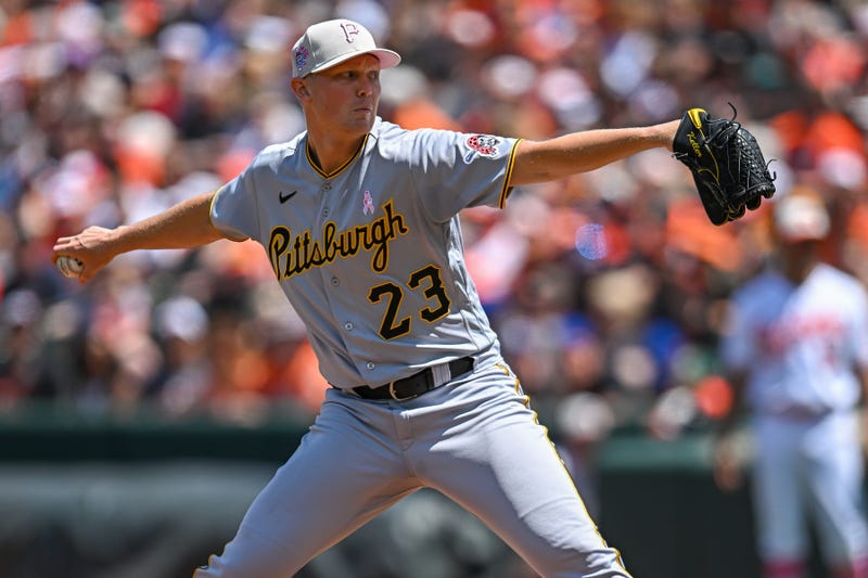 Mitch Keller pitching in Baltimore