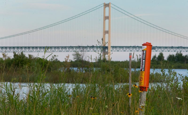 Picture of marker where the pipeline begins