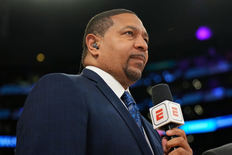  ESPN analyst Mark Jackson during game four of the Western Conference Finals for the 2023 NBA playoffs between the Denver Nuggets and the Los Angeles Lakers 