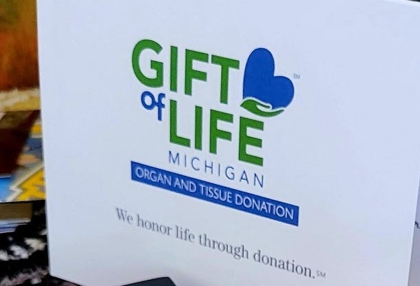 A note from Gift of Life Michigan