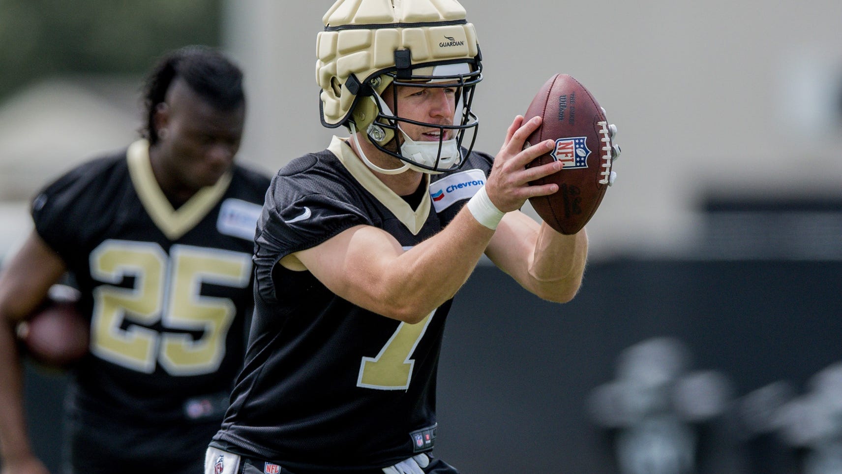 Taysom Hill doing a bit of everything at Saints minicamp, and that's the plan