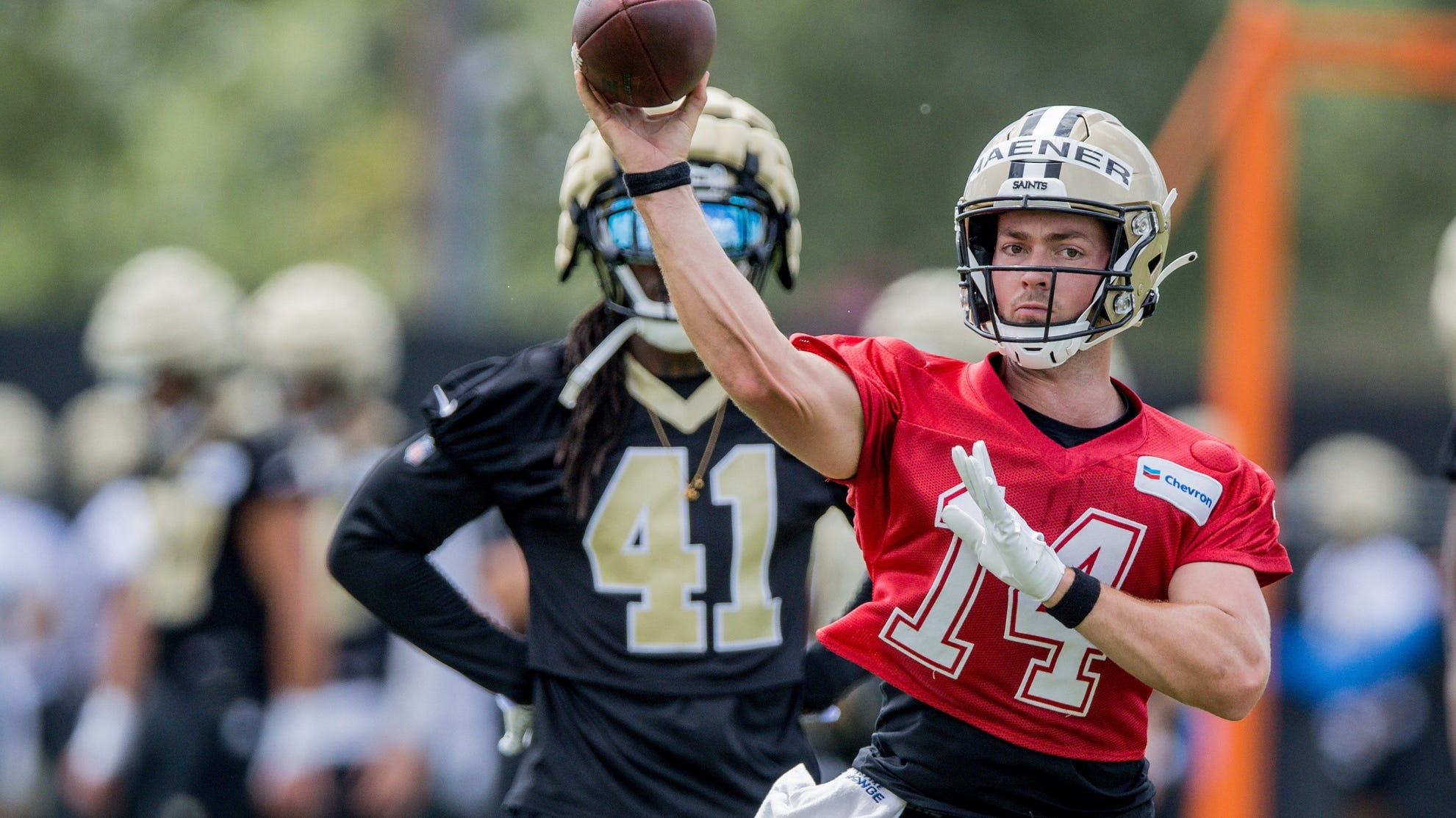 Hebert: Jake Haener looked 'outstanding' on Day 1 of Saints OTAs