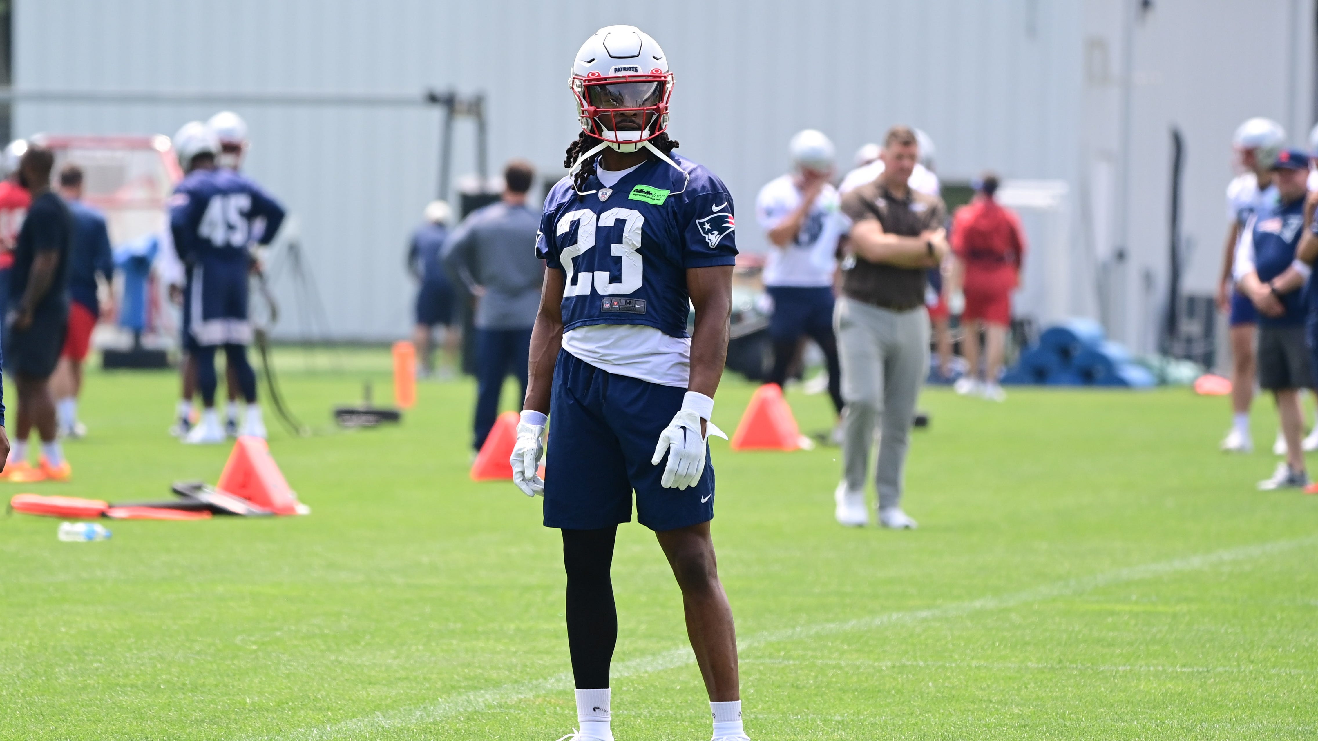 Day 1 Patriots training camp notebook: Secondary shows out in red zone heavy session