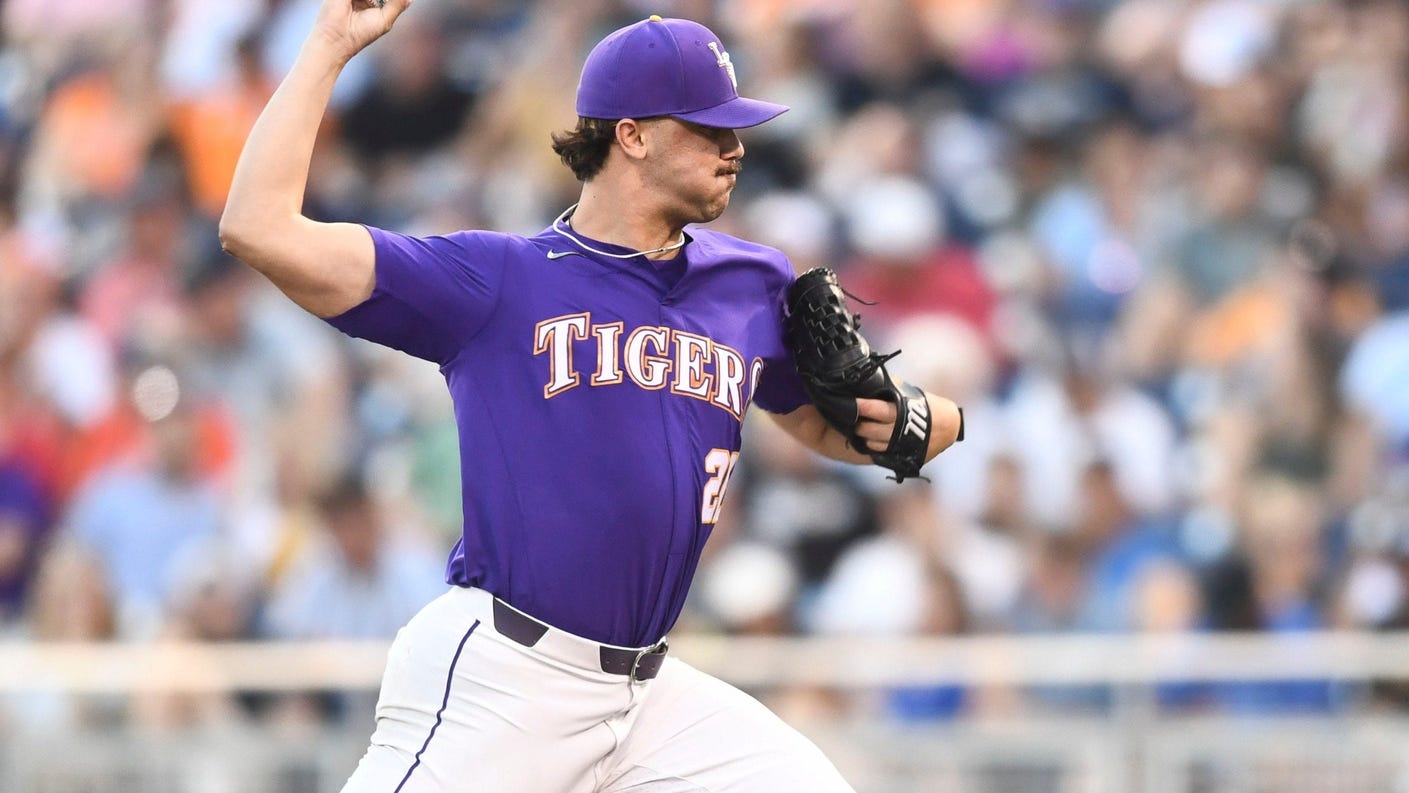 Paul Skenes dazzles again as LSU trucks Tennessee to kick off run at CWS