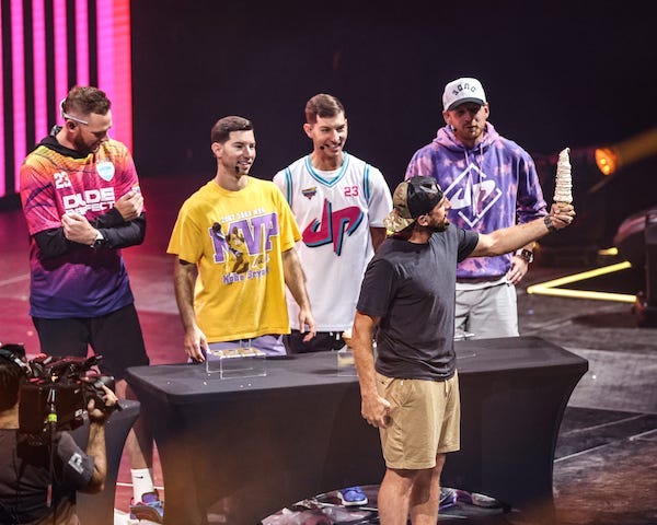 The Dude Perfect team came in with fun skits and tough competitions for the crowd at Wells Fargo Arena in Des Moines on Saturday, July 1, 2023