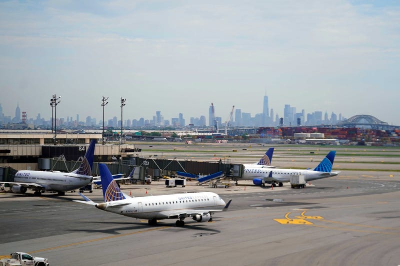 United Airlines planes on the tarmac at Newark Liberty International Airport on July 3, 2023, in Newark.