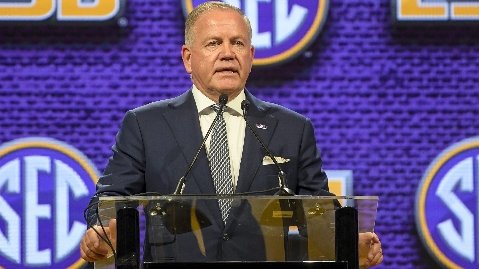 Top quotes from Brian Kelly at SEC Media Days: LSU defense has to catch up to offense