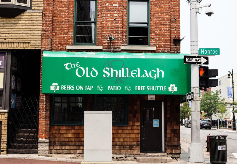 The Old Shillelagh at the corner of Brush Street and Monroe Street in Detroit