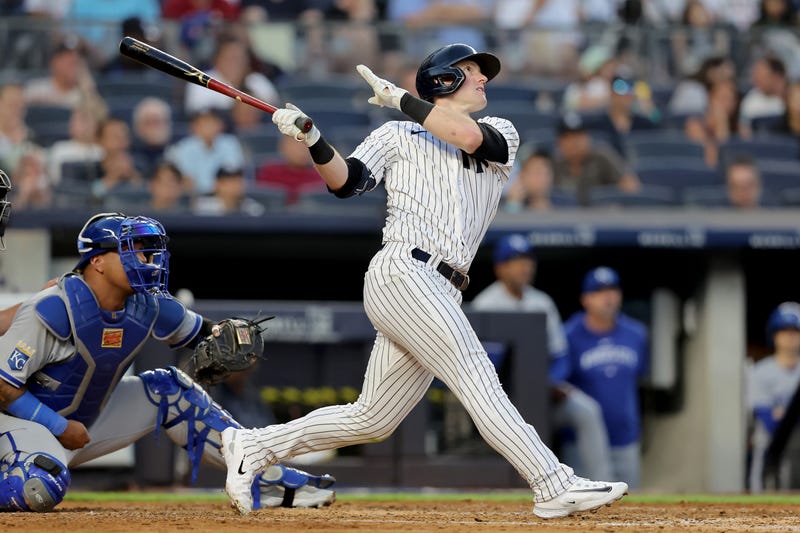 Billy McKinney follow through after HR