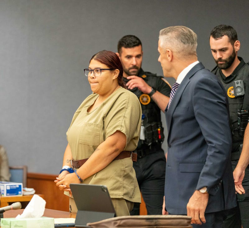 Amanda Davila appears in Superior Court in Somerville on July 25, 2023. Alexander Lewis / MyCentalJersey / USA TODAY NETWORK