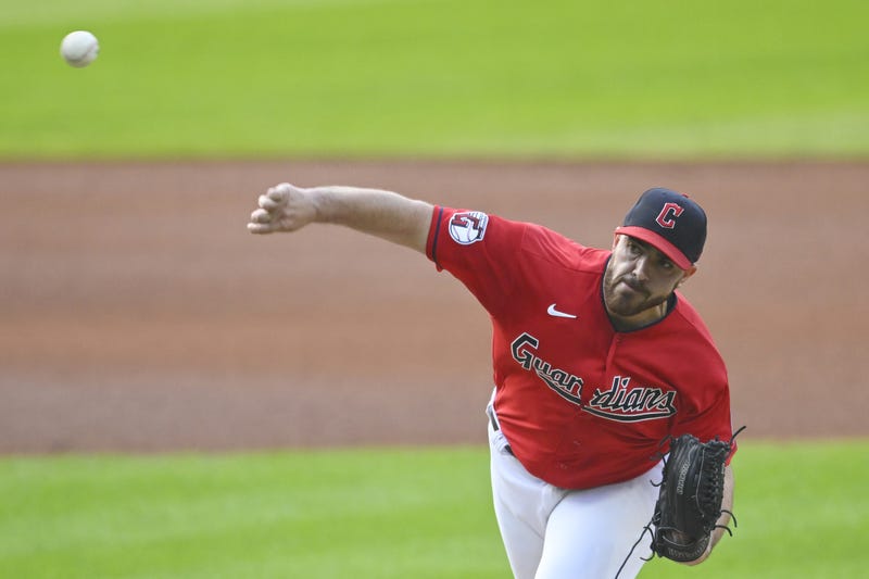 Cleveland Guardians starting pitcher Aaron Civale