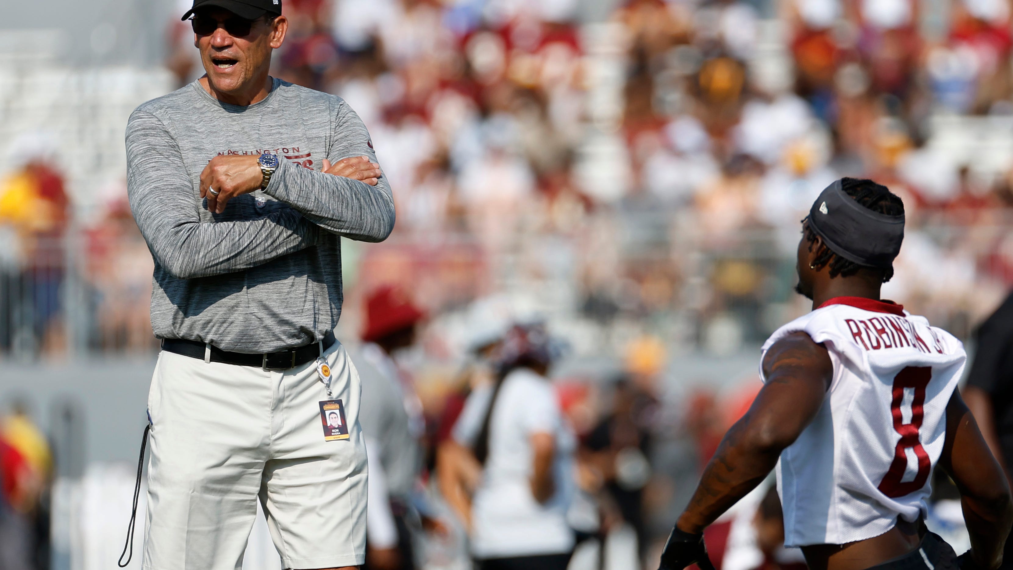 Chris Russell can't believe Ron Rivera read from a prepared statement to address Eric Bieniemy controversy