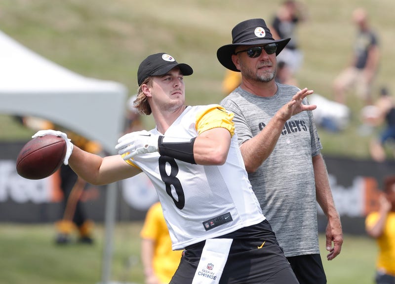 Matt Canada with Kenny Pickett
