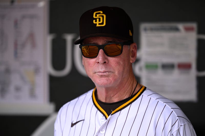 San Diego Padres manager Bob Melvin (3) looks on before the game against the Arizona Diamondbacks at Petco Park
