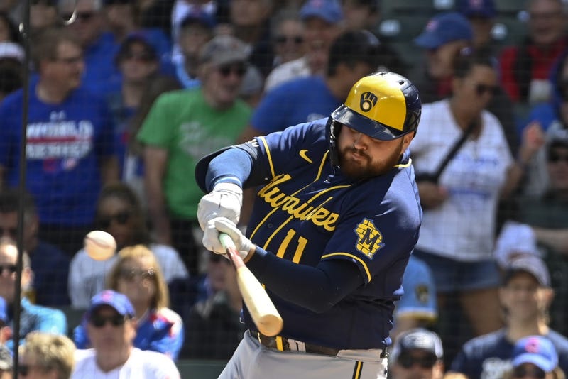 Rowdy Tellez hitting for Brewers