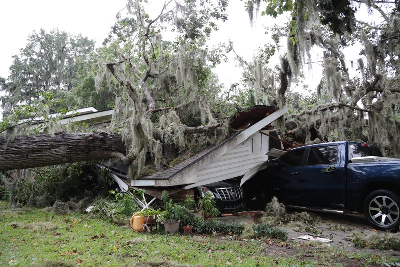 Car Caught In Tornado During Idalia In South Carolina