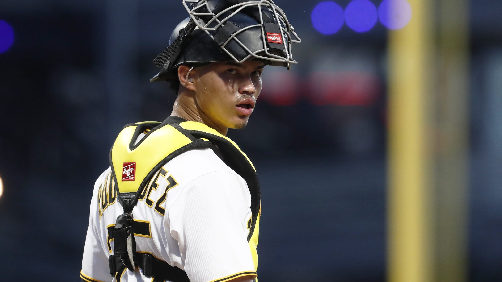 Starting catcher Endy Rodriguez out for the season